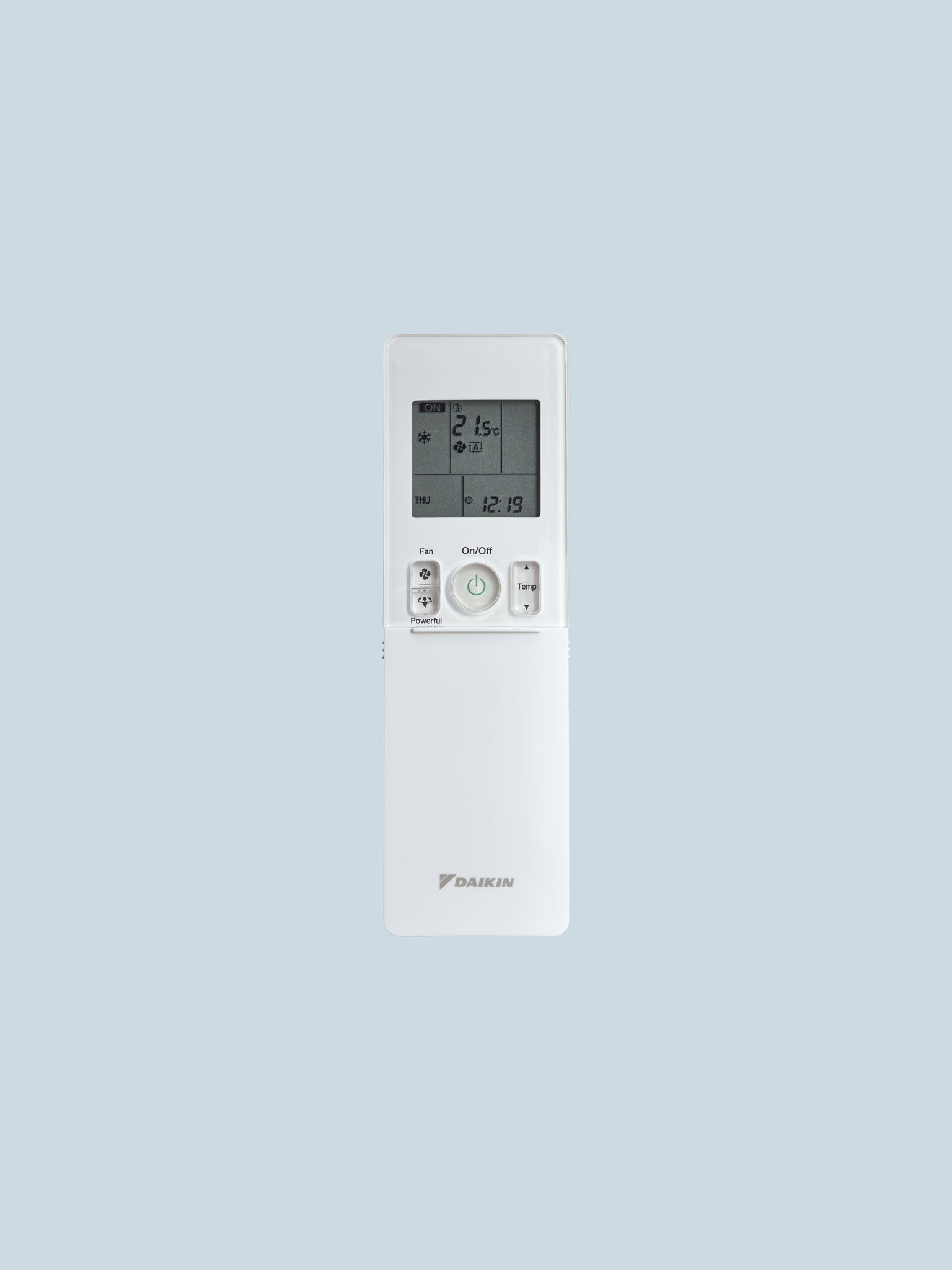 Packshot: Fernbedienung einer Klimaanlage „Stylish“