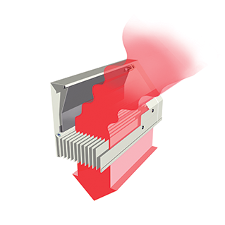 Biddle comfort air curtain constant air technology - large outblow illustration_Illustrations.tif